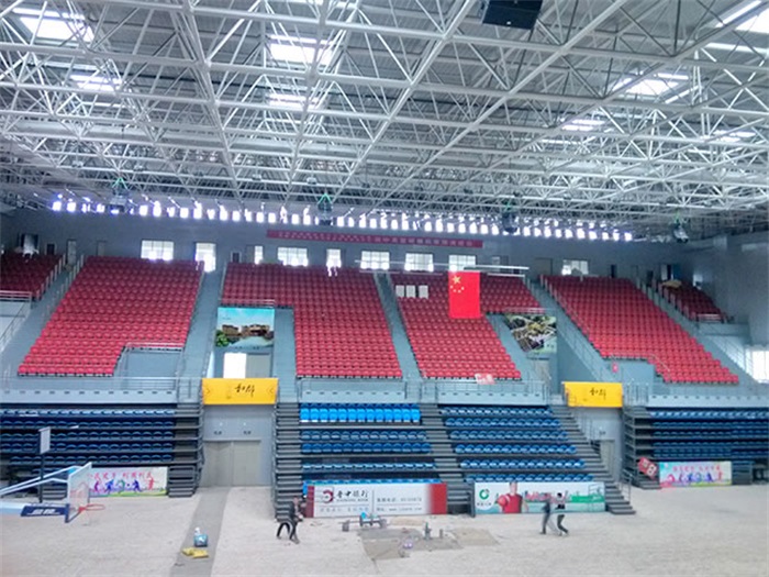 株洲电厂体育馆网架加工